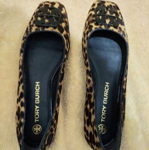 Tory Burch, Georgia Ballet Shoe, New, Sz 11B, Haircalf Leopard Print,Box,Dustbag